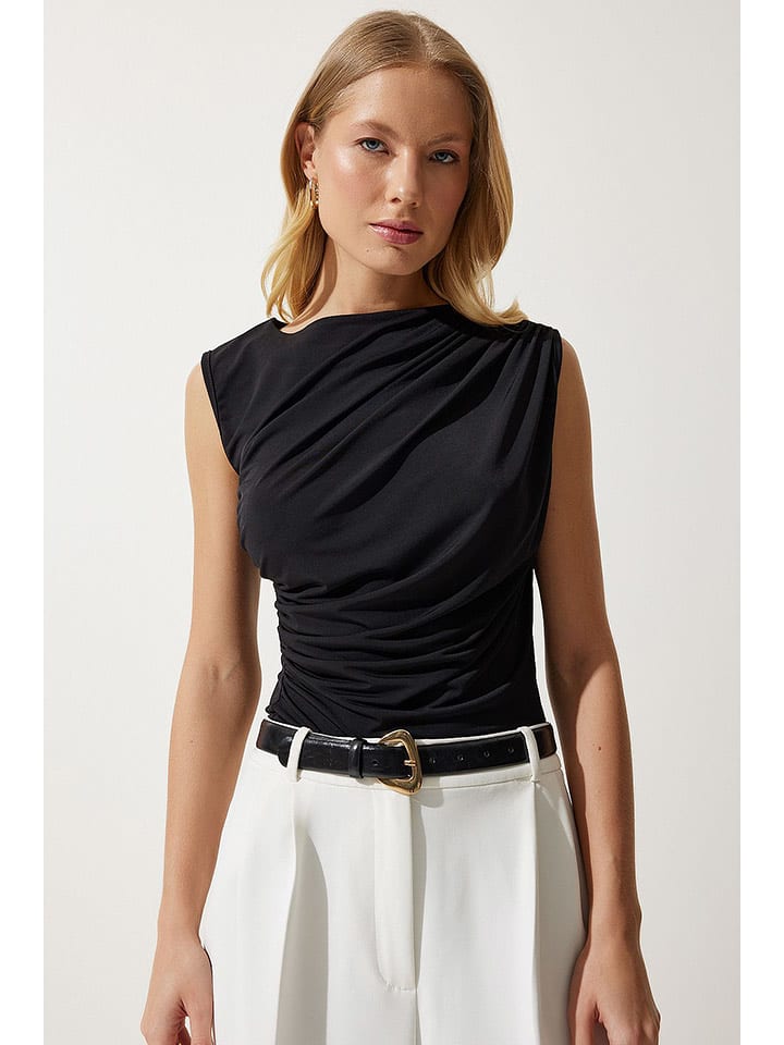 Happiness Istanbul Top w kolorze czarnym rozmiar: 36