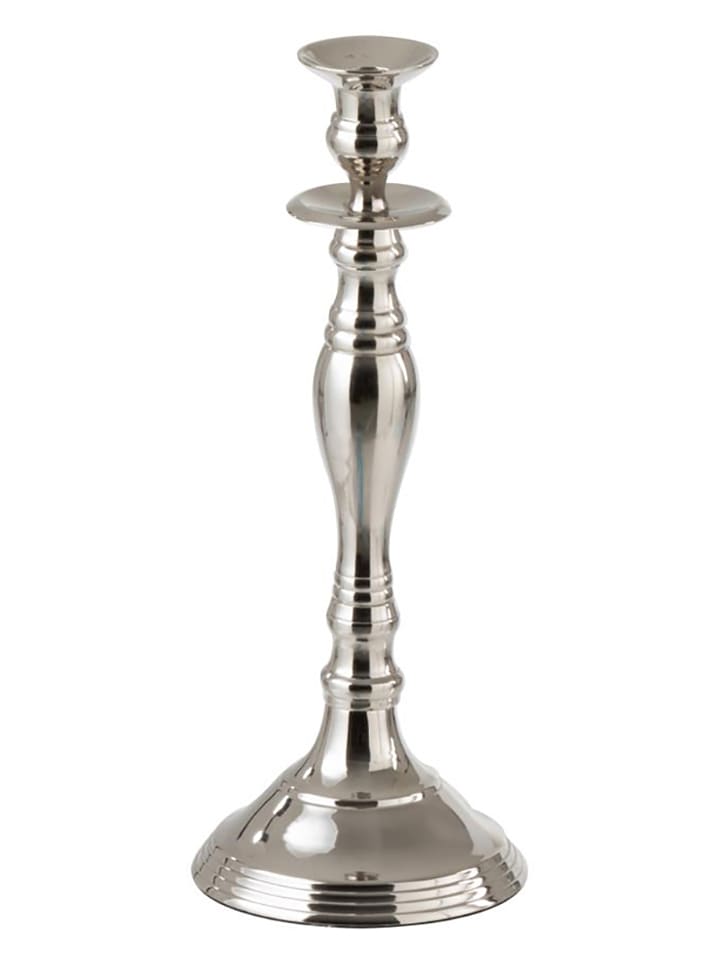 J Line Świecznik w kolorze srebrnym - wys. 34 x Ø 13 cm rozmiar: onesize