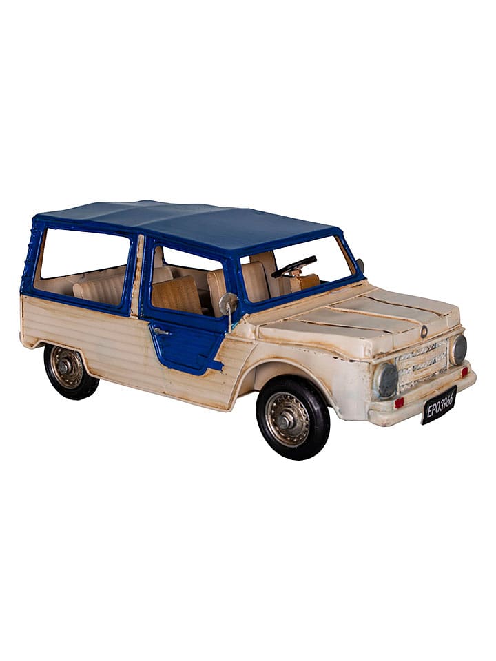 Anticline Figurka dekoracyjna w kolorze kremowo-niebieskim - wys. 13,5 cm rozmiar: onesize