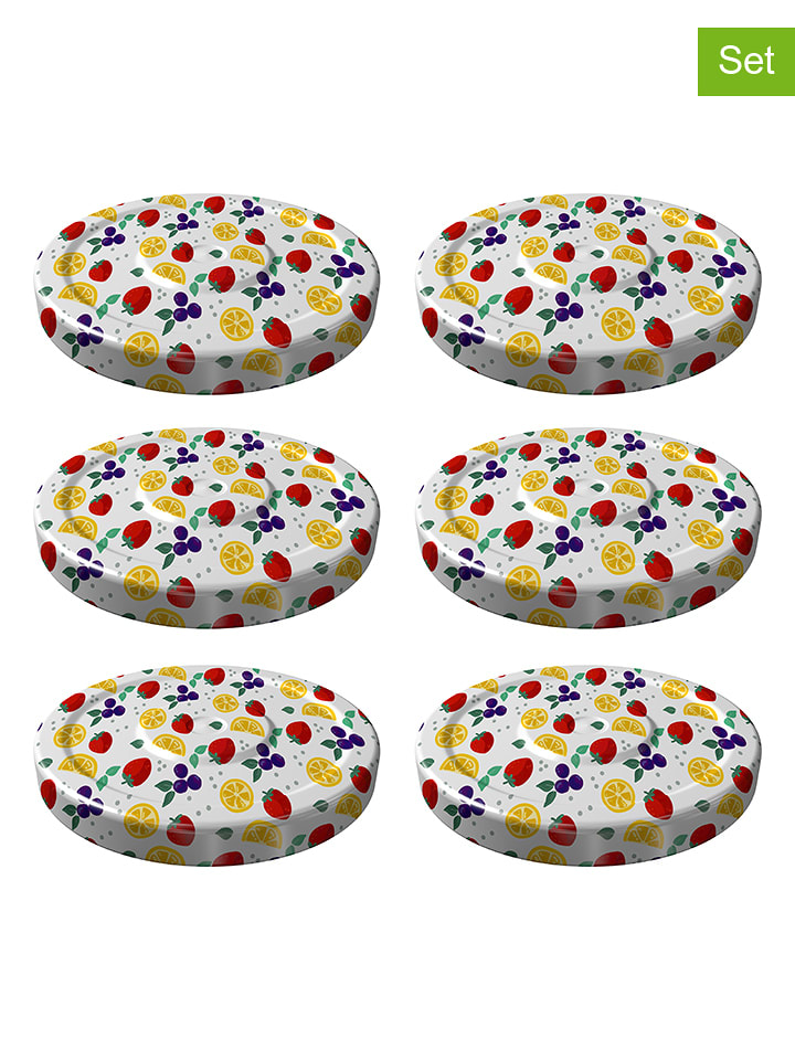 Dr. Oetker Zakrętki (6 szt.) ze wzorem - Ø 7,3 cm rozmiar: onesize