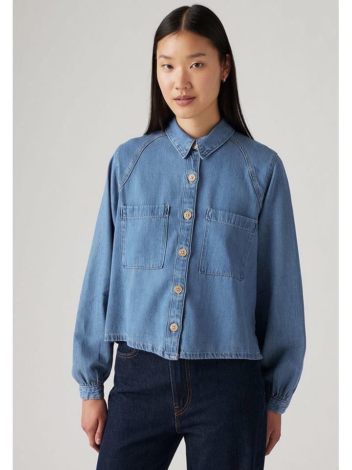 Levi's Bluzka dżinsowa w kolorze niebieskim rozmiar: XS