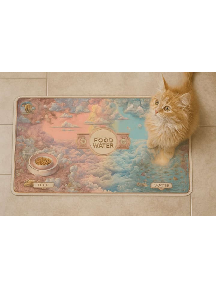 Paws&Whiskers Podkładka ze wzorem pod miski - 40 x 70 cm rozmiar: onesize