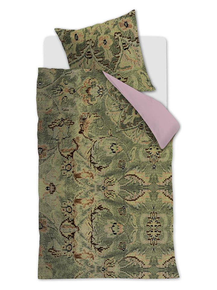 At Home Komplet pościeli "Persian Rug" w kolorze zielonym rozmiar: 135x200 cm
