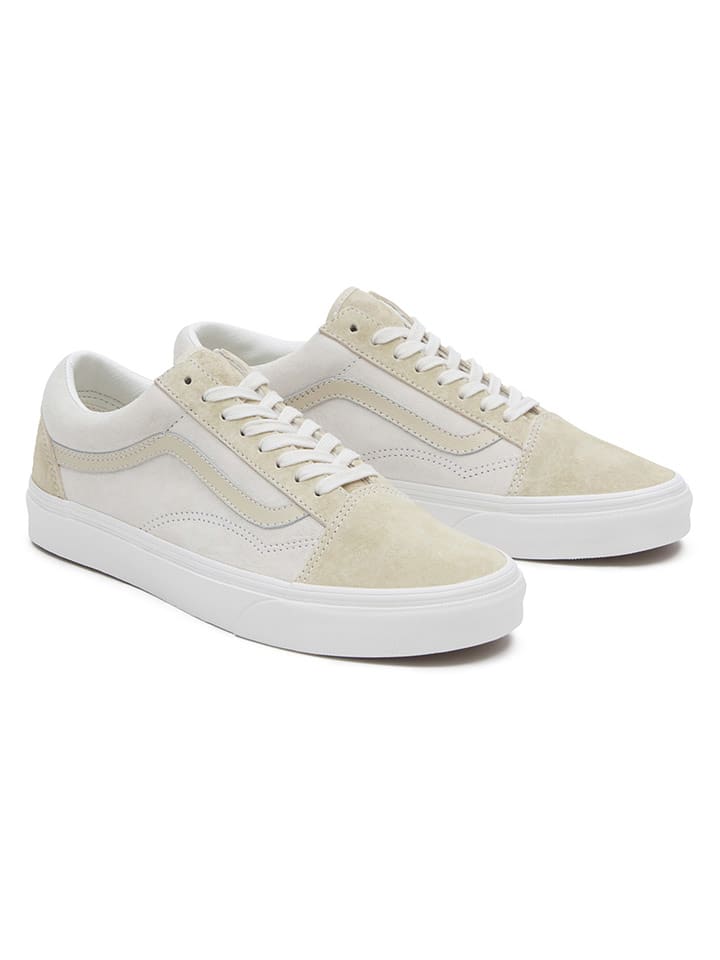 Vans Skórzane sneakersy "Old Skool" w kolorze beżowym rozmiar: 38,5