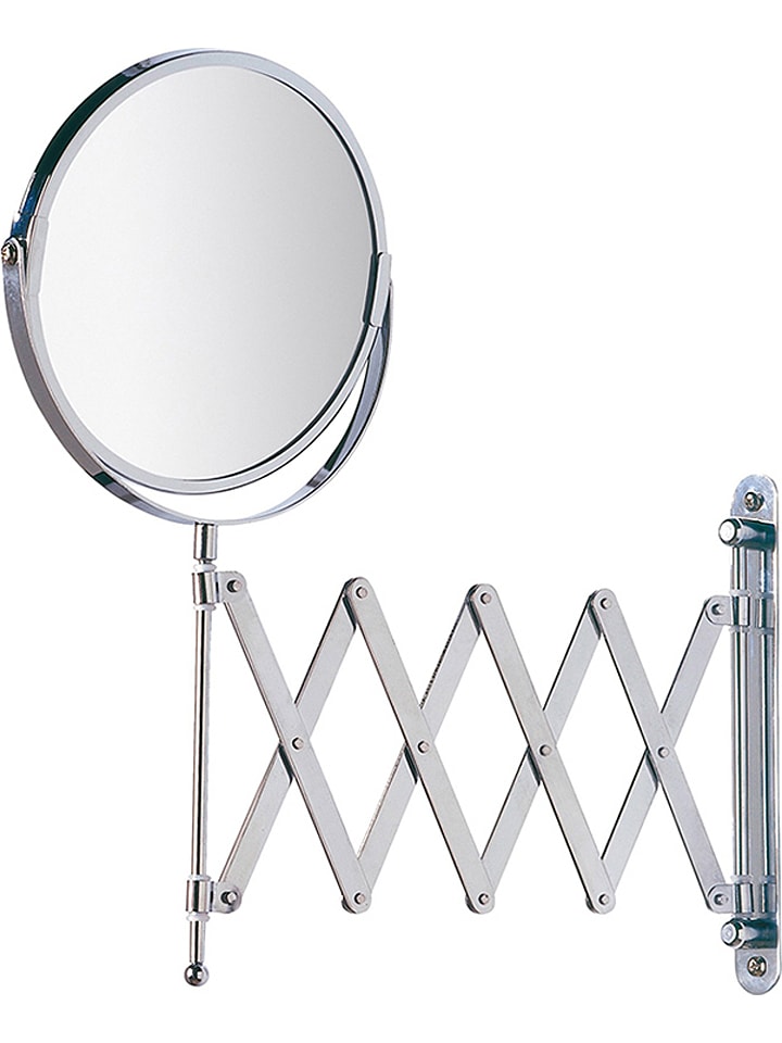 Wenko Ścienne lusterko kosmetyczne "Exclusiv" w kolorze srebrnym rozmiar: onesize