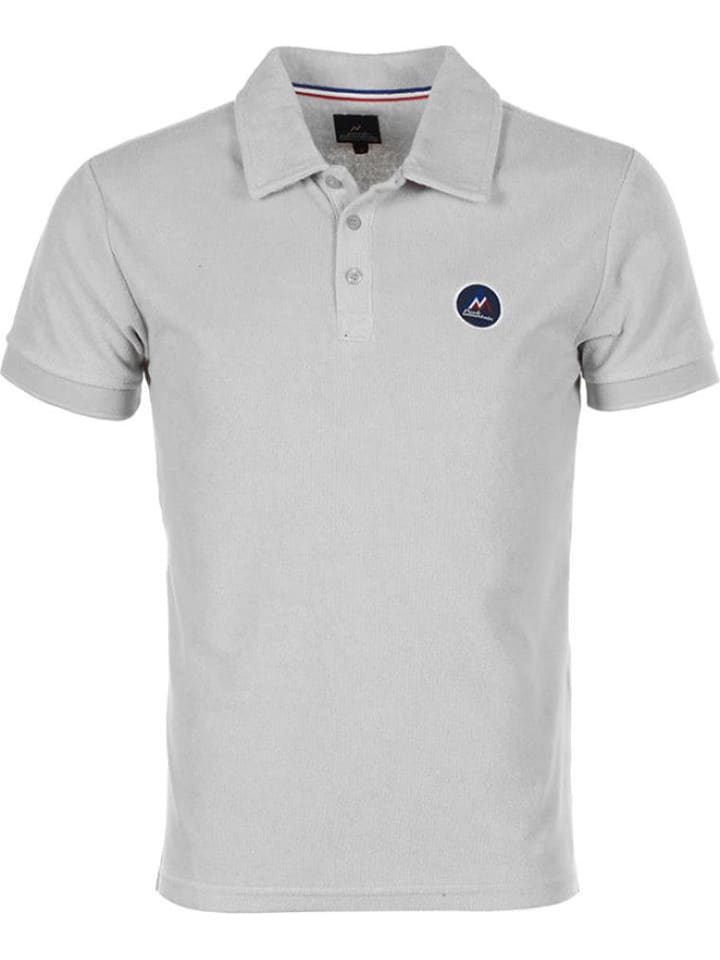 Peak Mountain Koszulka polo w kolorze jasnoszarym rozmiar: L
