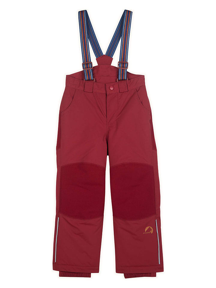 finkid Spodnie narciarskie "Ruuvi" w kolorze czerwonym rozmiar: 90/100
