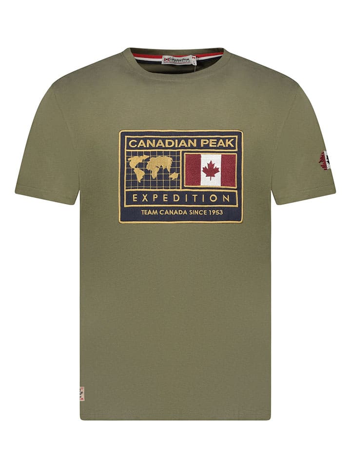 Canadian Peak Koszulka "Jofoteneak" w kolorze khaki rozmiar: S