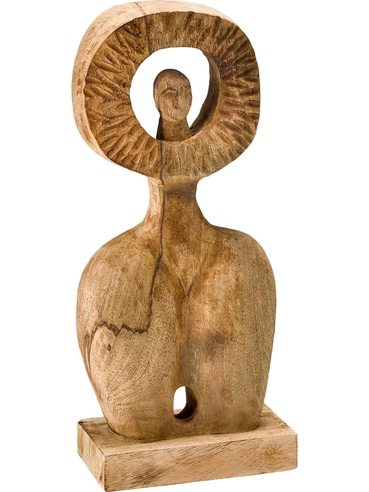 heine home Figurka dekoracyjna w kolorze jasnobrązowym - 17,5 x 42 x 10 cm rozmiar: onesize