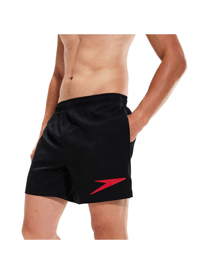 Speedo Szorty kąpielowe "Eco Sport Logo" w kolorze czarnym rozmiar: M