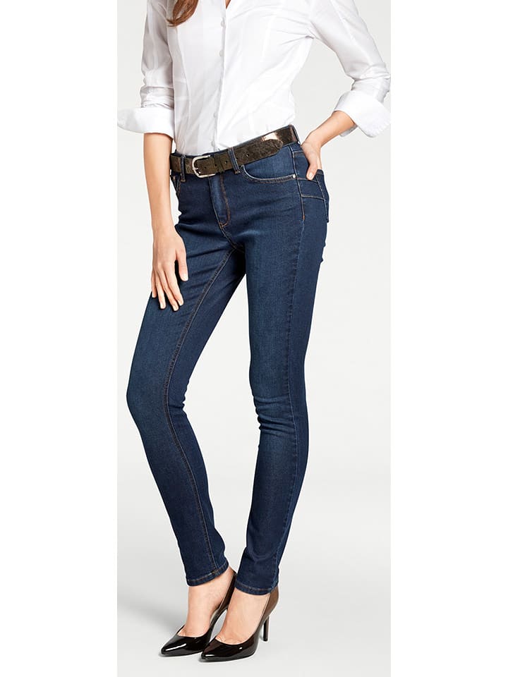 Heine Dżinsy - Slim fit - w kolorze granatowym rozmiar: 36