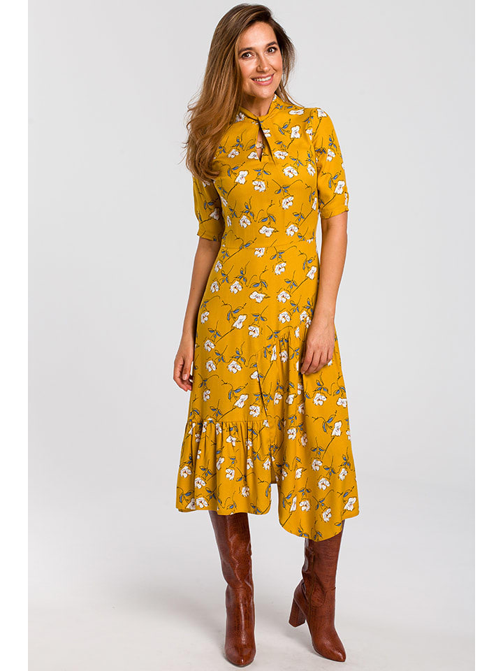 Stylove Sukienka w kolorze żółtym rozmiar: XL