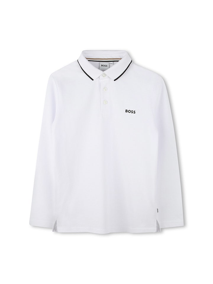Hugo Boss Kids Koszulka polo w kolorze białym rozmiar: 152