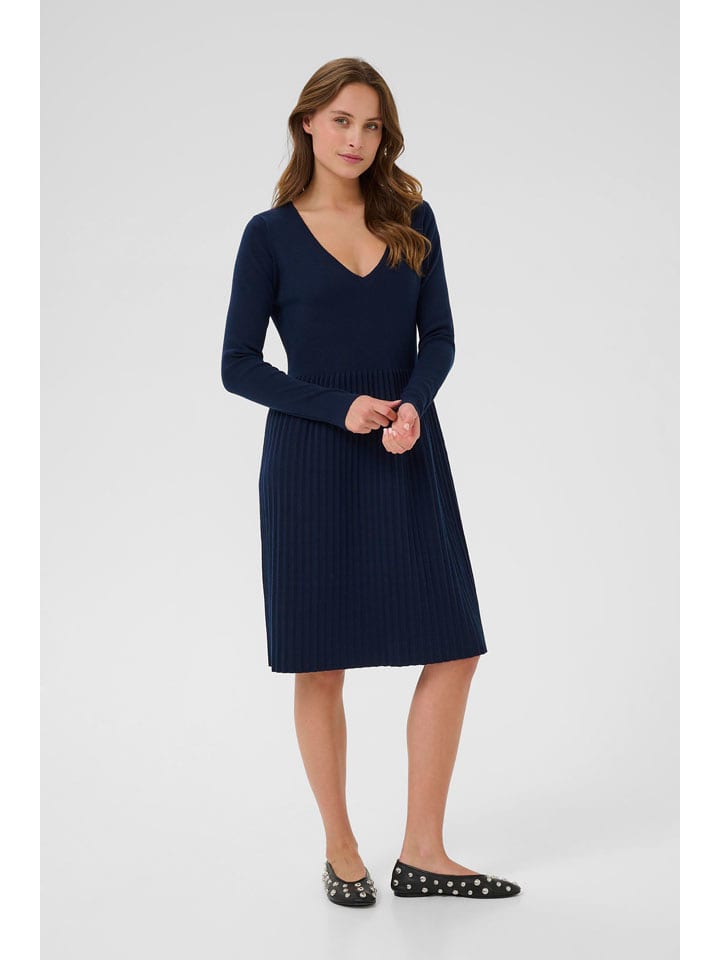 CULTURE Sukienka w kolorze granatowym rozmiar: L