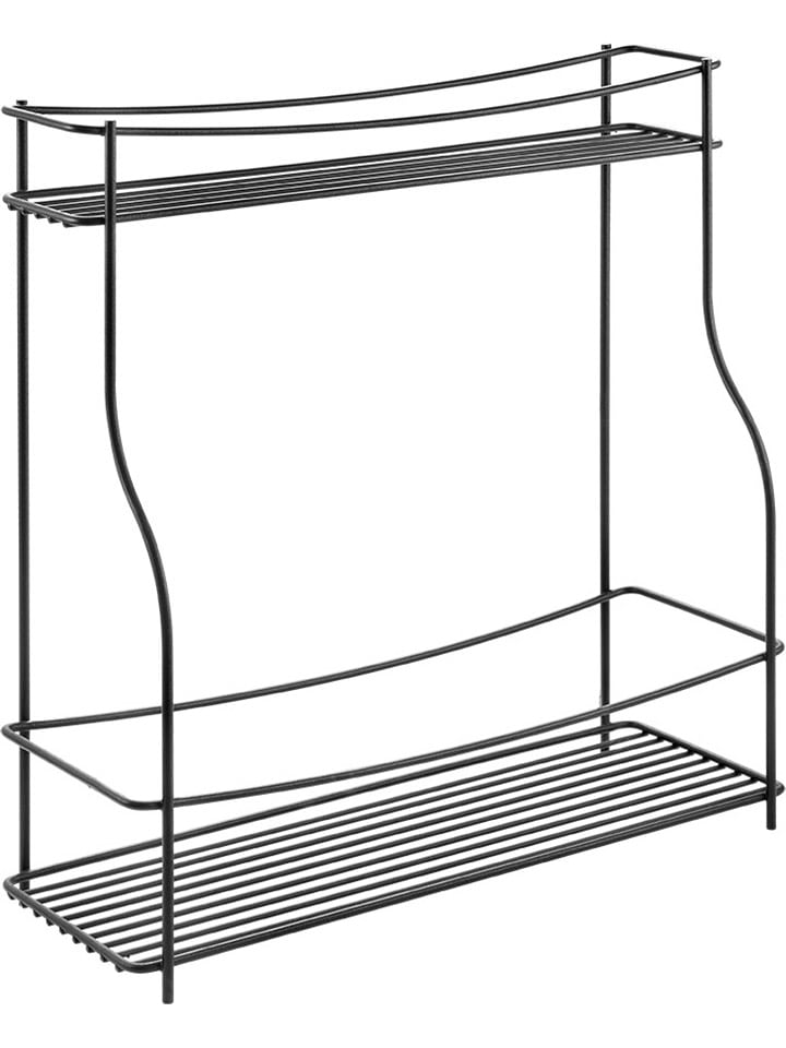 metaltex Regał "Balsamico” w kolorze czarnym na przyprawy - 35 x 37 x 12 cm rozmiar: onesize