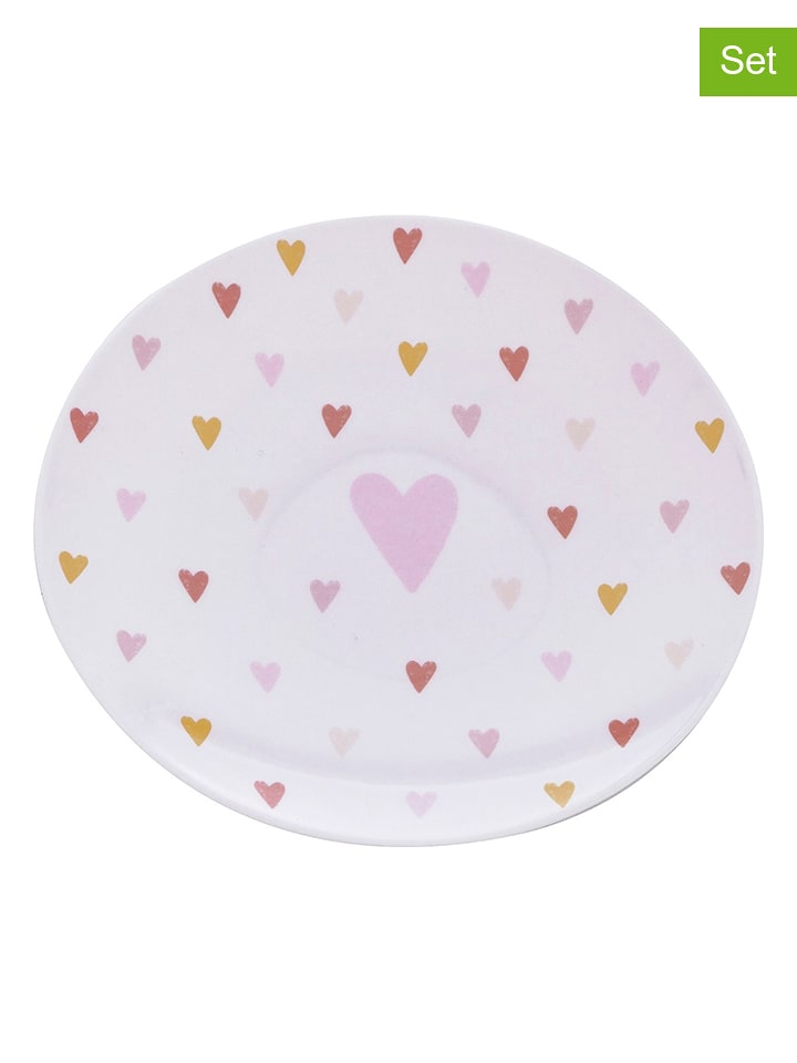 Overbeck and Friends Talerze śniadaniowe (2 szt.) "Marigold" ze wzorem - Ø 15 cm rozmiar: onesize