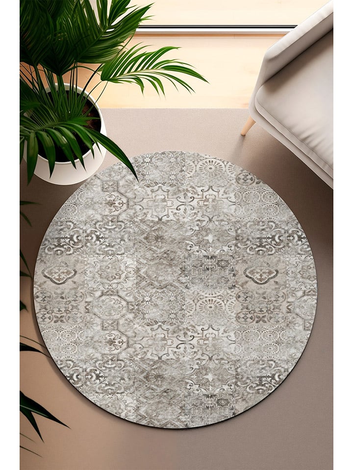 Conceptum Hypnose Dywan "CT-1106" w kolorze jasnoszaro-beżowym rozmiar: 80 cm