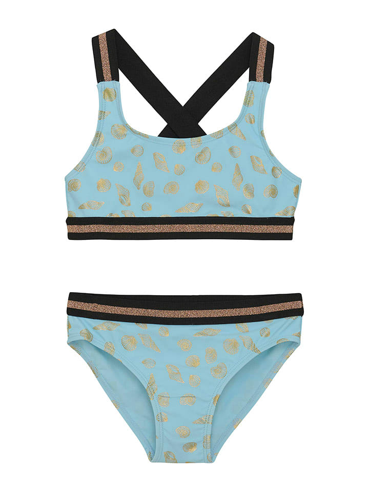 Color Kids Bikini w kolorze błękitno-czarnym rozmiar: 104