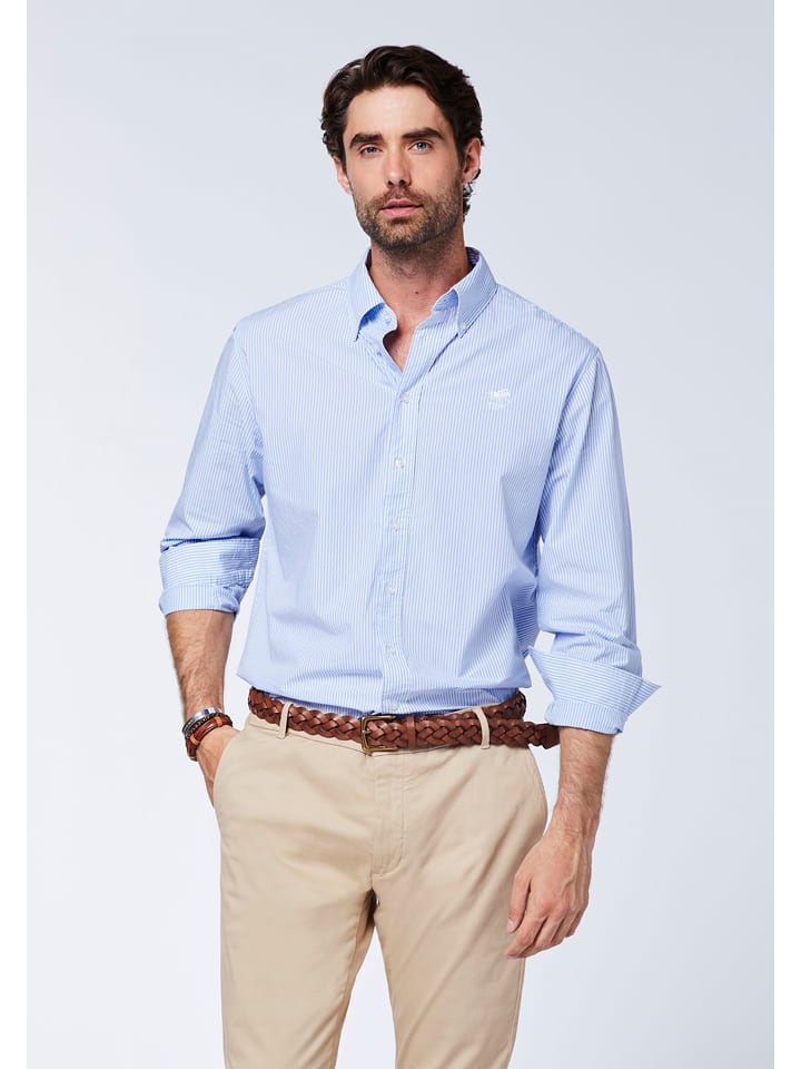 Polo Sylt Koszula - Regular fit - w kolorze błękitno-białym rozmiar: S