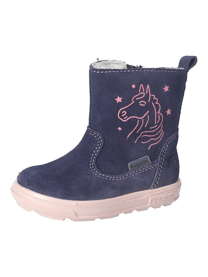 PEPINO Skórzane kozaki zimowe "Cosa-S" w kolorze granatowym rozmiar: 23