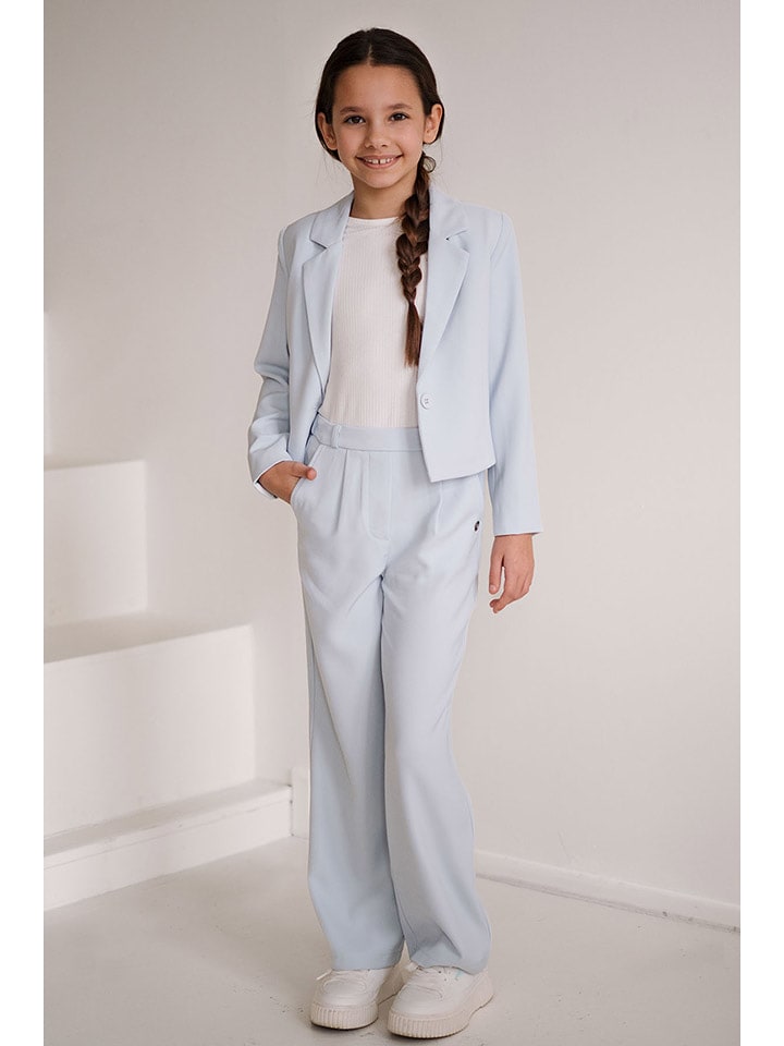 Like Flo Spodnie "Bella" w kolorze błękitnym rozmiar: 164