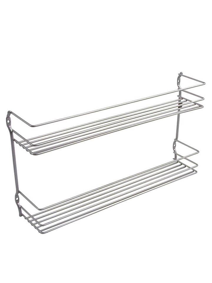 metaltex Regał "Pepito" w kolorze srebrnym na przyprawy - 36 x 19 x 8 cm rozmiar: onesize