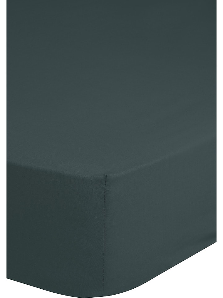 Good Morning Prześcieradło "Good Morning" w kolorze zielonym na gumce rozmiar: 180x220 cm