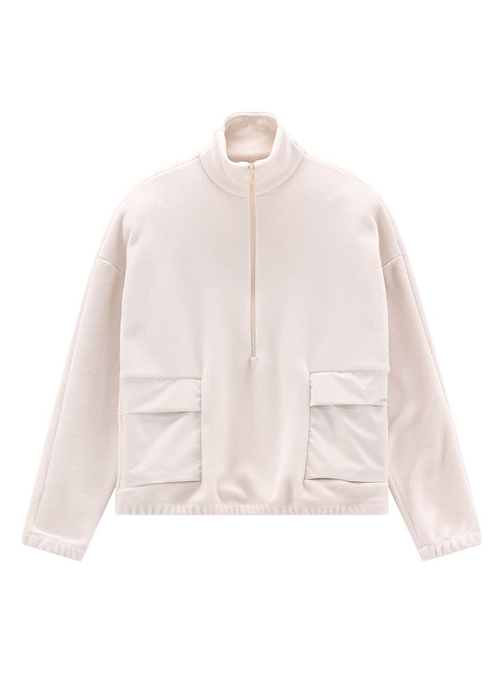 Jeanne Baret Bluza polarowa "Rochefort" w kolorze kremowym rozmiar: 40