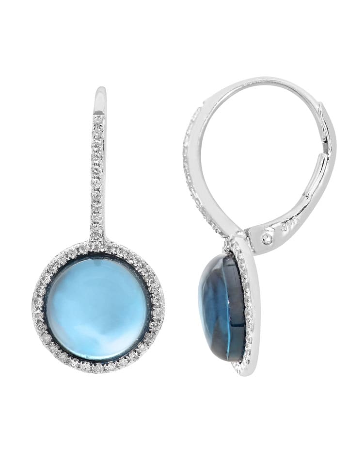 Revoni Złote kolczyki-wkrętki z diamentami rozmiar: onesize