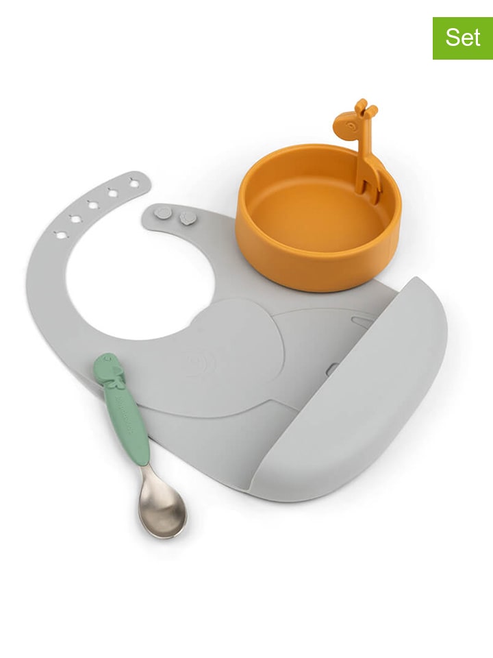 done by deer 3-częściowy zestaw lunchowy w kolorze musztardowo-szaro-zielonym rozmiar: onesize