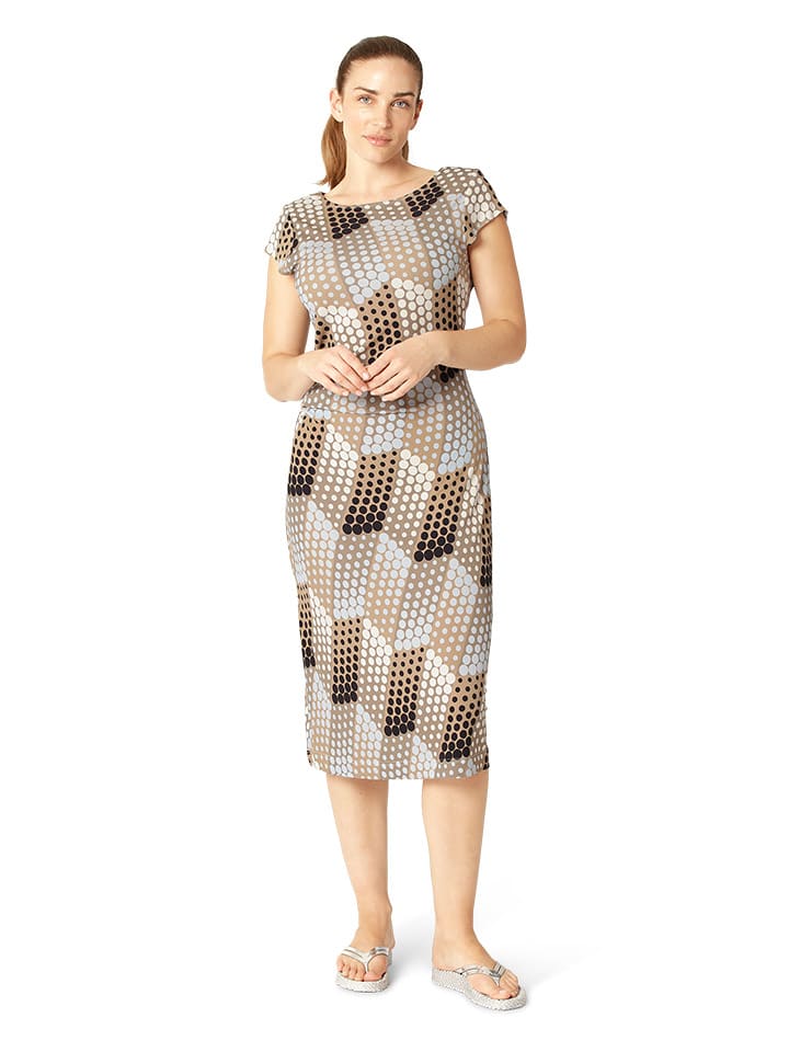 Ilse Jacobsen Sukienka w kolorze jasnobrązowo-błękitnym rozmiar: L