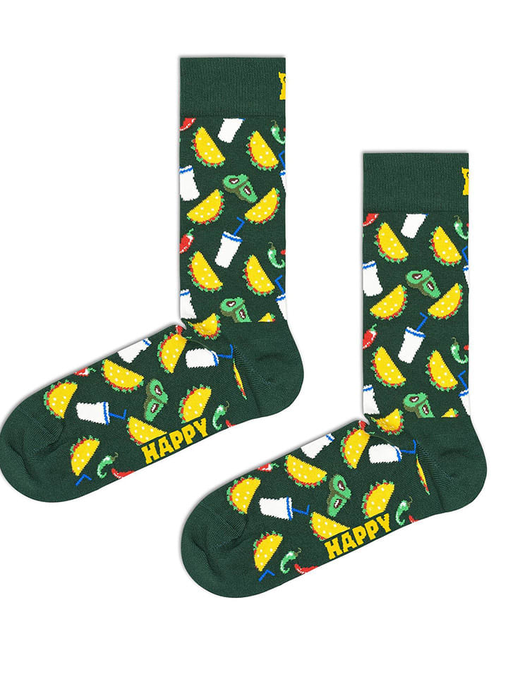 Happy Socks Skarpety w kolorze zielonym rozmiar: 41-46
