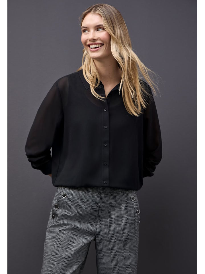 Street One Bluzka w kolorze czarnym rozmiar: 40