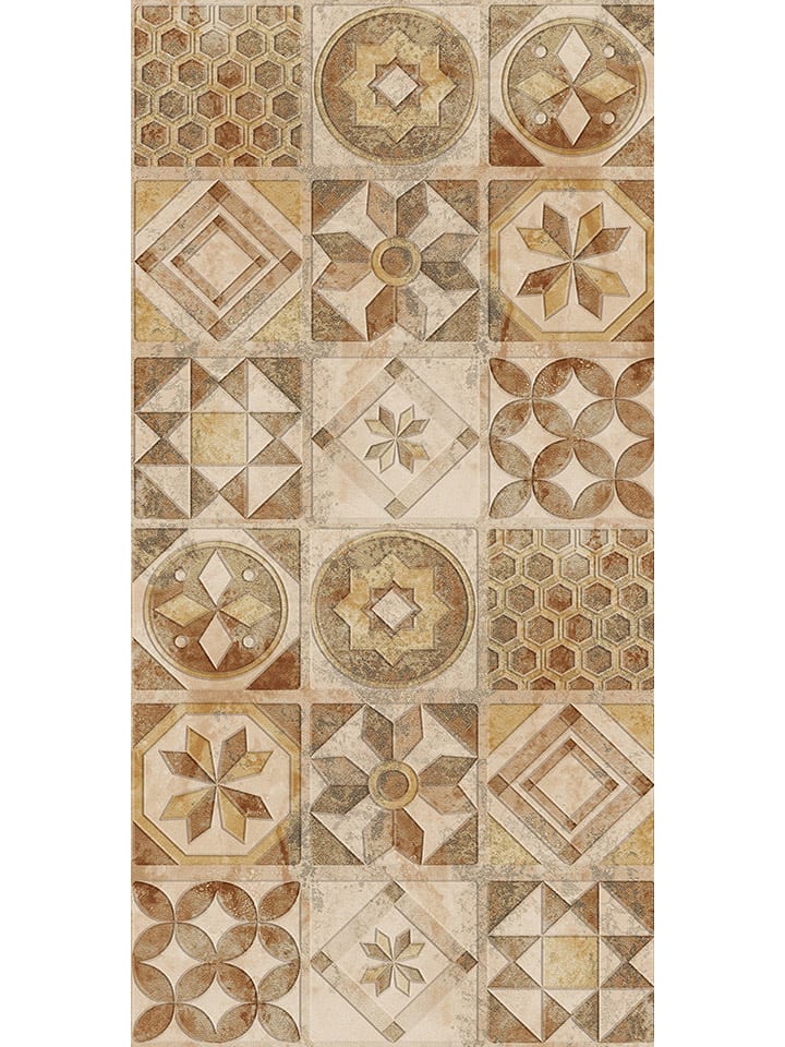 deco Rugs & Carpet Dywan winylowy w kolorze jasnobrązowym rozmiar: 50x200 cm