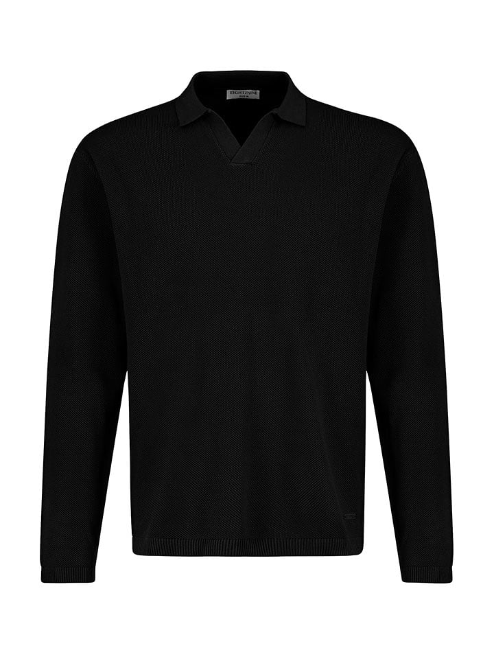 Eight2Nine Koszulka polo w kolorze czarnym rozmiar: XL