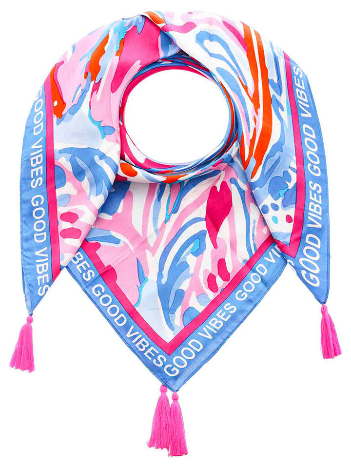 Zwillingsherz Chusta ze wzorem - 130 x 130 cm rozmiar: onesize