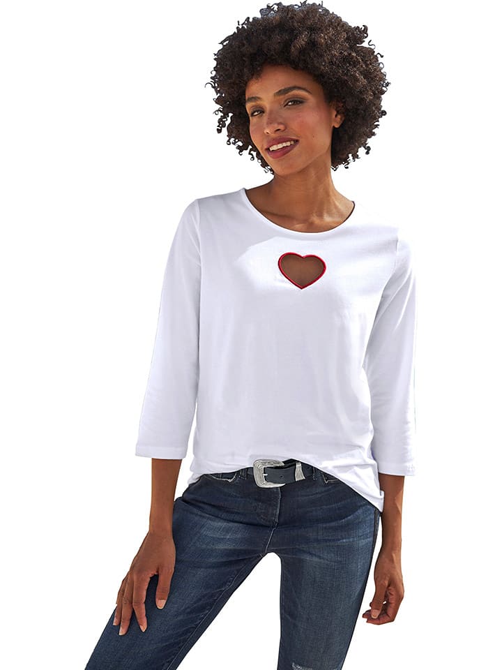 Heine Koszulka w kolorze białym rozmiar: 34