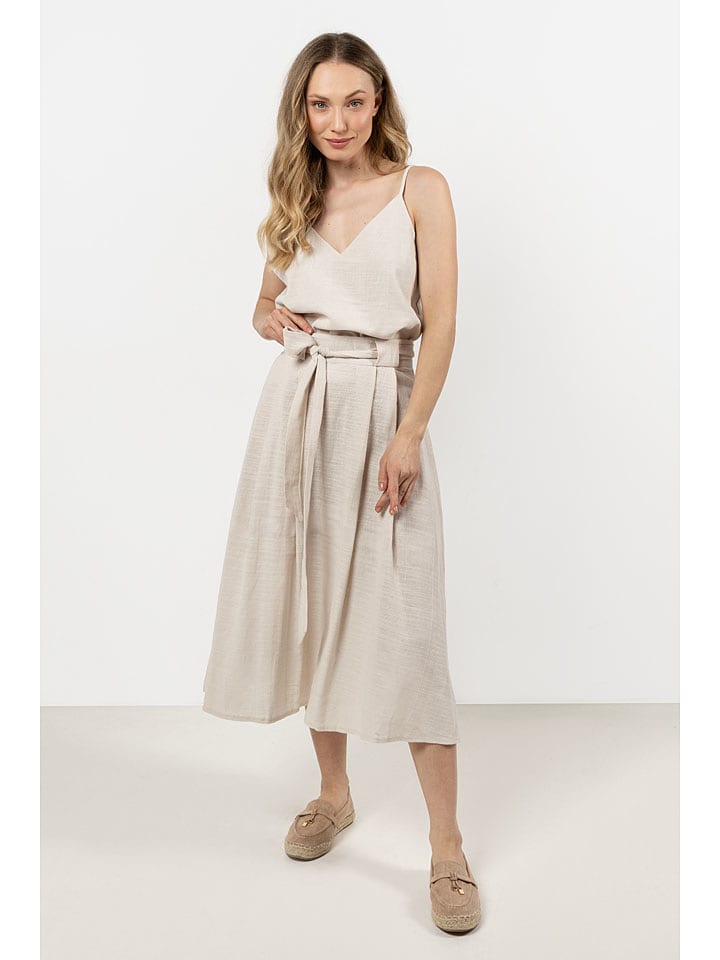 Awama Sukienka w kolorze beżowym rozmiar: S