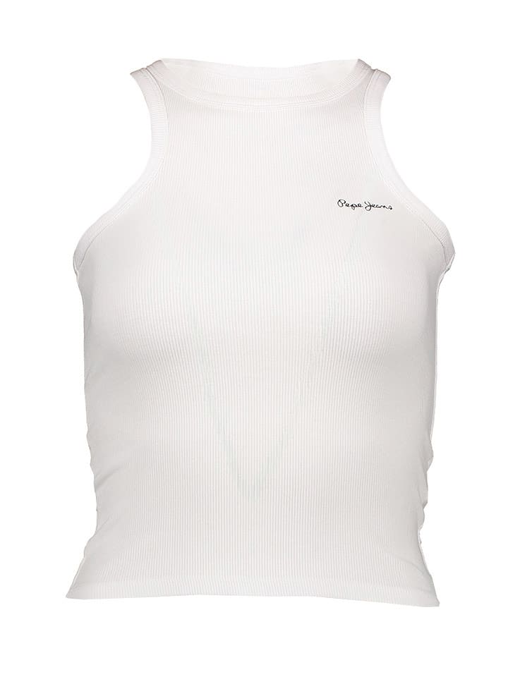 Pepe Jeans Top w kolorze białym rozmiar: S