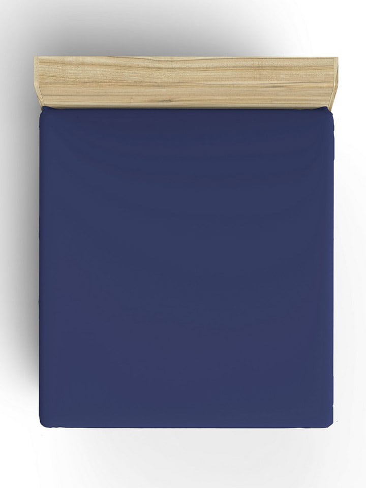 Elizabed Prześcieradło renforcé w kolorze niebieskim na gumce rozmiar: 140x200 cm