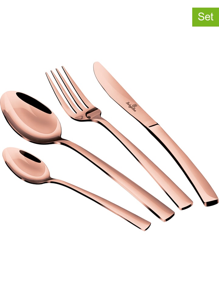 Berlinger Haus 24-częściowy zestaw sztućców w kolorze różowozłotym rozmiar: onesize