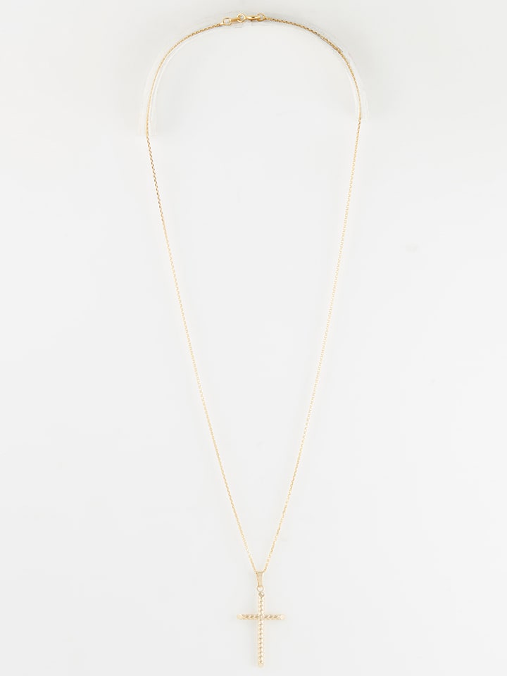 OR ÉCLAT Złota zawieszka "Croix Sincerité" rozmiar: onesize