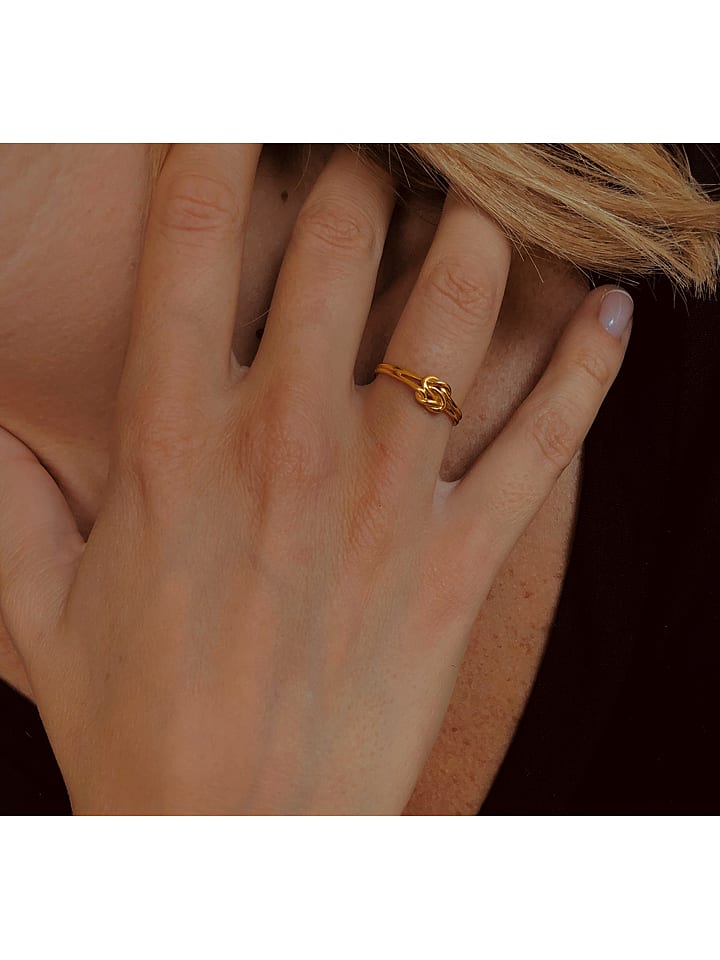 Les Petites Précieuses Pozłacany pierścionek rozmiar: 60