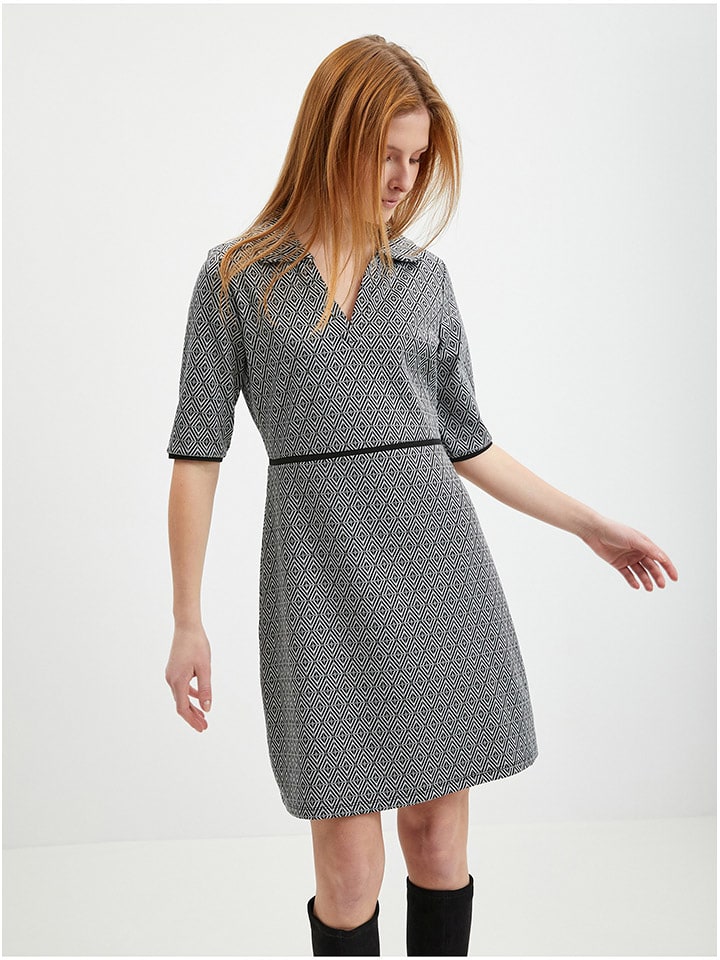 orsay Sukienka w kolorze czarno-białym rozmiar: M