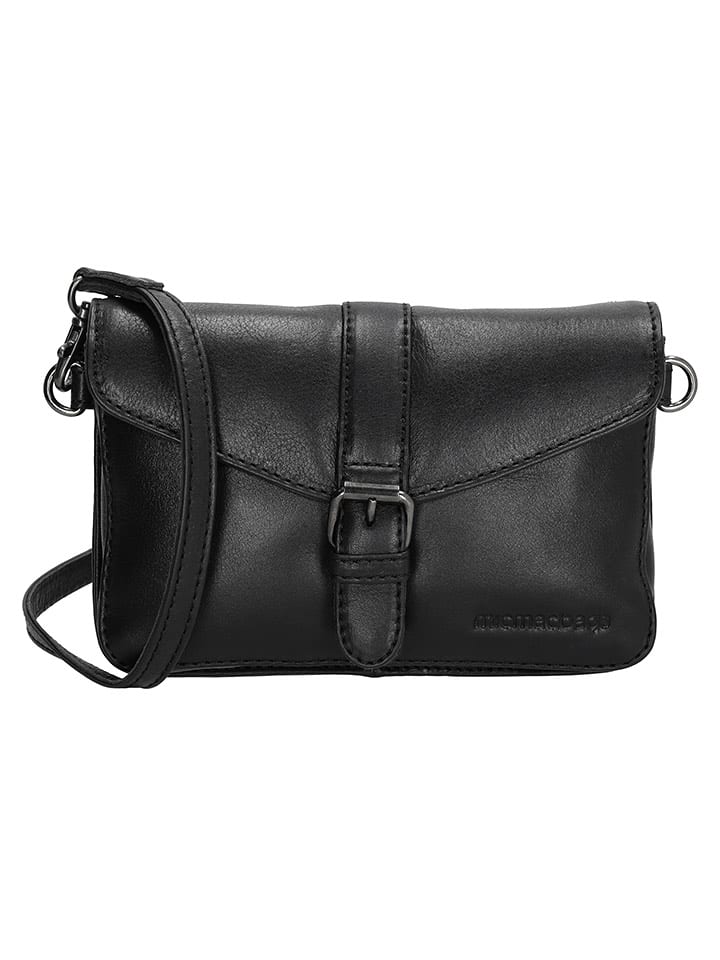 micmacbags Skórzana torebka w kolorze czarnym - 19 x 11 x 5 cm rozmiar: onesize