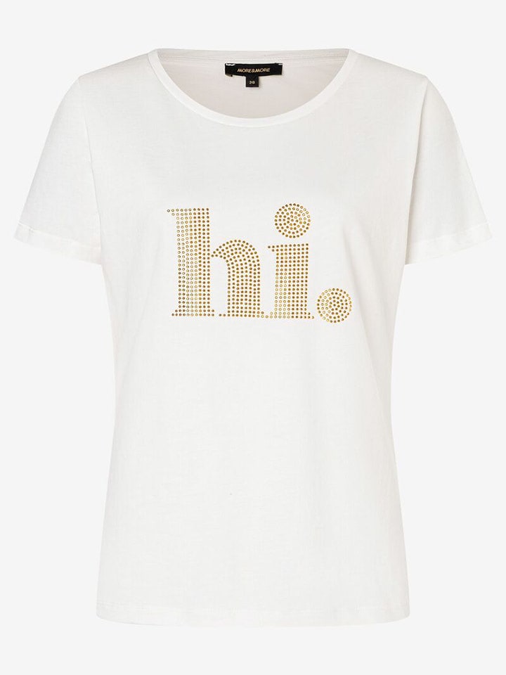 More & More Koszulka w kolorze złoto-kremowym rozmiar: 40