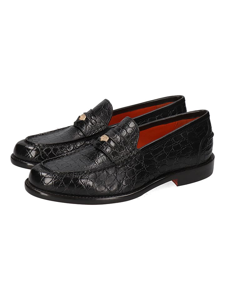 MELVIN & HAMILTON Skórzane mokasyny "Gianna 3" w kolorze czarnym rozmiar: 39