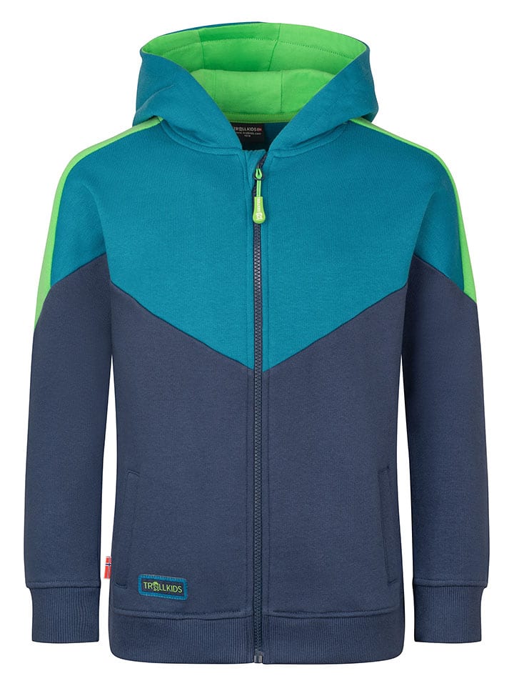 Trollkids Bluza "Flekkefjord" w kolorze niebieskim rozmiar: 116