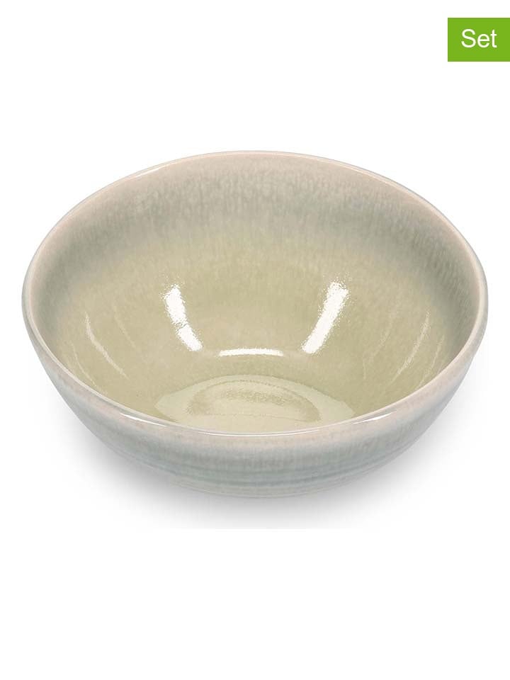 Salt and Pepper Miski (4 szt.) "Flint" w kolorze niebiesko-beżowym do musli - 6 x Ø 12,5 cm rozmiar: onesize