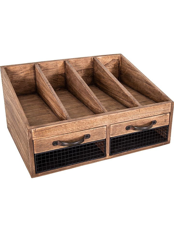 Anticline Pojemnik w kolorze brązowym na sztućce - 40 x 20 x 30 cm rozmiar: onesize